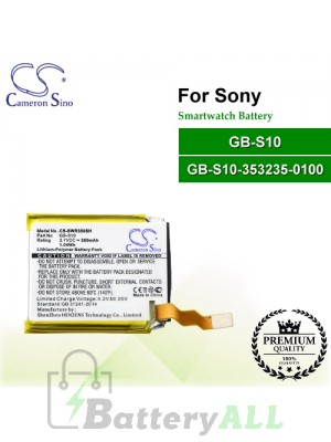 CS-SWR350SH For Sony Smartwatch Battery Model GB-S10 / GB-S10-353235-0100