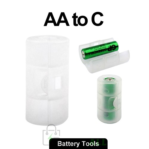 AA to C Size Battery Converter Adaptor Adapter Case S-LIB-0123
