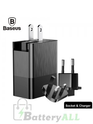 Baseus Duke DC5V 3.4A (Max) 3 Ports Universal Travel Charger IPXG0320