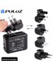 PULUZ 2 Ports USB 5V (2.1A + 2.1A) Wall Charger Set Travel Power Adapters for GoPro HERO4 Session /4 /3+ /3 /2 /1 PU137