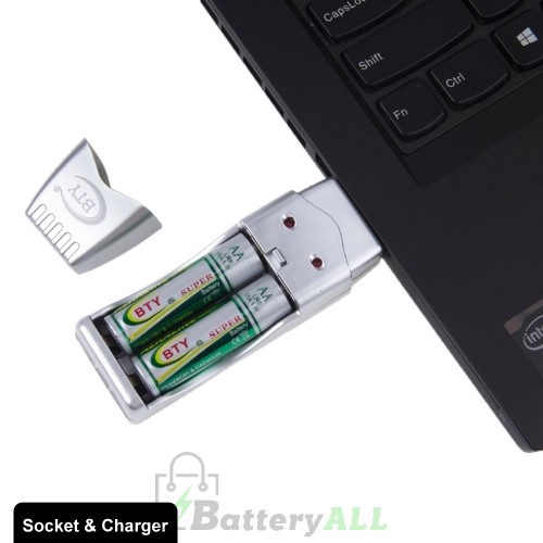 Mini USB Battery Charger for 2 x AA / AAA Batteries S-TC-0211