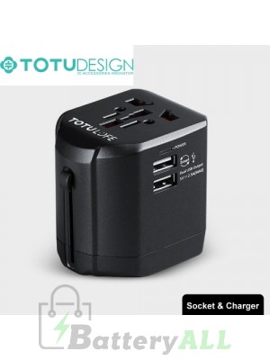 TOTUDESIGN 2.5A Total Output Universal Adapter Dual USB Ports Travel Charger with LED Indicator SAS5046