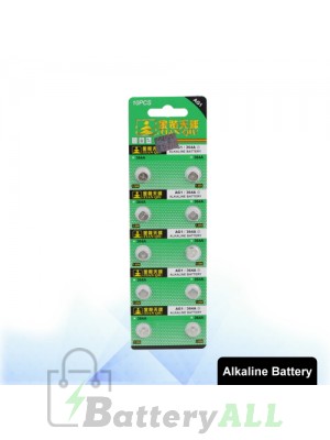 10 PCS AG1 / 364A 1.55V Alkaline Button Battery S-LIB-0302