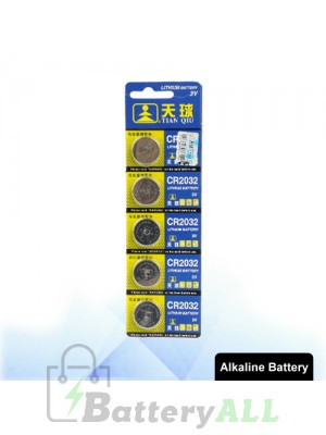 5 PCS CR2032 3V Lithium Button Battery S-LIB-0309