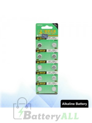 10 PCS AG11 / 362A 1.55V Alkaline Button Battery S-LIB-0317