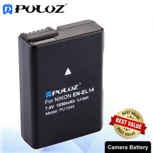 PULUZ EN-EL14 7.4V 1030mAh Decode Camera Battery for Nikon D3100 / D5100 / P7000 / P7100 PU1044