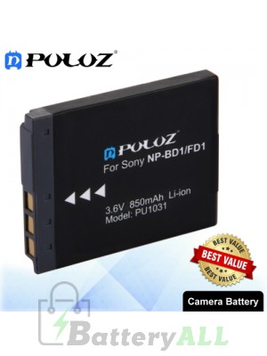 PULUZ NP-BD1 / NP-FD1 3.6V 850mAh Camera Battery for Sony Cyber-shot DSC-G3 / DSC-T75 / DSC-T77 / DSC-T500 / DSC-T700 PU1031