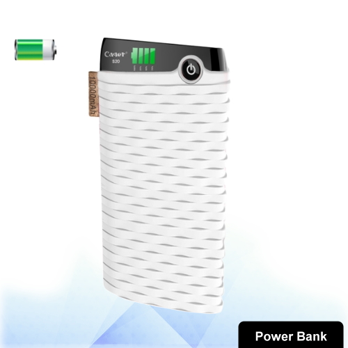 Cager S20 10000mAh Smart Mobile Power Bank (White) S-IP6G-1000W
