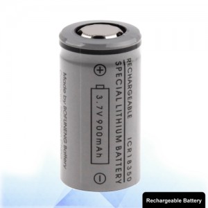 ICR 18350 900mAh 3.7V Rechargeable Li-ion Battery for E-cigarette S-LIB-0020