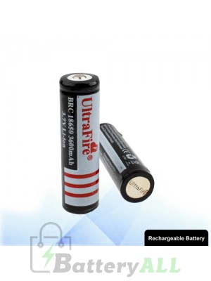 2 PCS UltraFire BRC 18650 3600mAh Long Lasting Rechargeable Lithium ion Battery with Circuit Protection S-LIB-0115