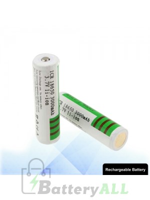 2 PCS Sky Ray ICR 18650 3000mAh Long Lasting Rechargeable Lithium ion Battery with Circuit Protection S-LIB-0222