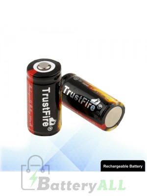 2 PCS TrustFire TF 16340 880mAh Long Lasting Rechargeable Lithium ion Battery S-LIB-0230