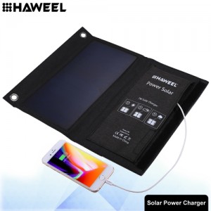 HAWEEL 7W Foldable Solar Panel Charger with USB Port HWL2701