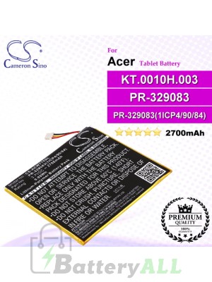 CS-ACW770SL For Acer Tablet Battery Model KT.0010H.003 / PR-329083 / PR-329083(1ICP4/90/84)