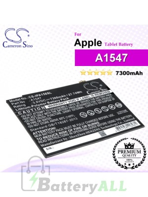 CS-IPA156SL For Apple iPad Tablet Battery Model A1547