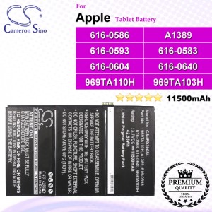 CS-IPD300SL For Apple iPad Tablet Battery Model 616-0586 / 616-0593 / 616-0604 / 969TA103H / 969TA110H / A1389