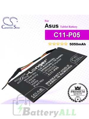 CS-AUP005SL For Asus Tablet Battery Model C11-P05