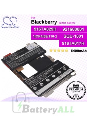 CS-BRU100SL For Blackberry Tablet Battery Model 1ICP4/58/116-2 / 916TA029H / 921600001 / RU1 / SQU-1001