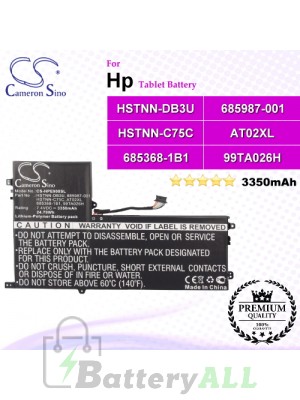 CS-HPE900SL For HP Tablet Battery Model 685368-1B1 / 685368-1C1 / 685987-001 / 99TA026H / AT02025XL / AT02XL / D3H85UT / D7X24PA / HSTNN-C75C / HSTNN-DB3U / HSTNN-IB3U