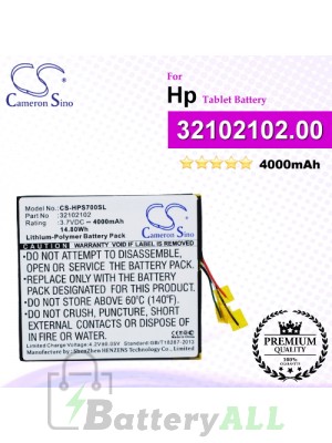 CS-HPS700SL For HP Tablet Battery Model 32102102