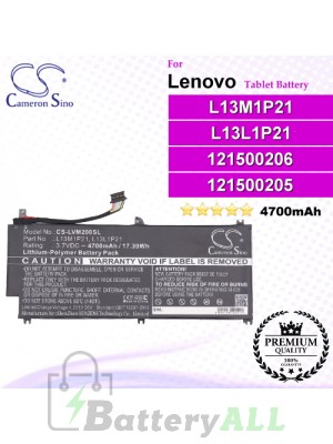 CS-LVM200SL For Lenovo Tablet Battery Model 121500205 / 121500206 / L13L1P21 / L13M1P21