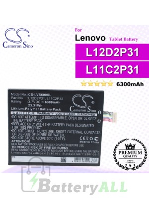 CS-LVS600SL For Lenovo Tablet Battery Model L11C2P31 / L11M2P31 / L12D2P31