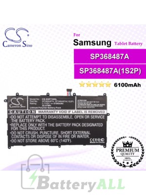 CS-SGP730SL For Samsung Tablet Battery Model SP368487A / SP368487A(1S2P)