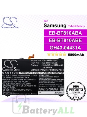 CS-SMT810SL For Samsung Tablet Battery Model EB-BT810ABA / EB-BT810ABE / GH43-04431A