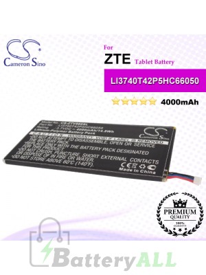 CS-ZTV980SL For ZTE Tablet Battery Model LI3740T42P5HC66050