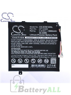 CS Battery for Acer AP14A4M / AP14A8M / KT.0020G.004 / SW5-011 Battery TA-ACW100SL