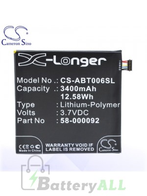 CS Battery for Amazon 58-000092 / 26S1006 / 26S1006-S(1ICP4/84/82) Battery TA-ABT006SL