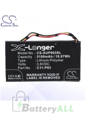 CS Battery for Asus C11-P03 / Asus Padfone 2 Tablet / A68 Battery TA-AUP003SL