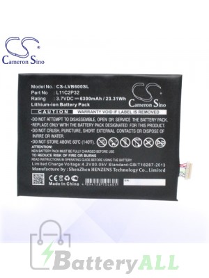 CS Battery for Lenovo L11C2P32 / Lenovo IdeaPad S6000H S6000L Battery TA-LVB600SL
