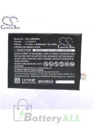CS Battery for Lenovo L11C2P32 / Lenovo IdeaPad S6000H S6000L Battery TA-LVB600SL