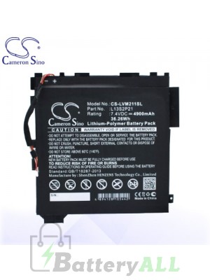 CS Battery for Lenovo L13M2P23 / L13S2P21 / Ideatab Miix 2 11 Battery TA-LVM211SL