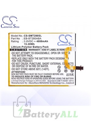 CS Battery for Samung Galaxy Tab J 4G SM-T285YD Battery TA-SMT280SL