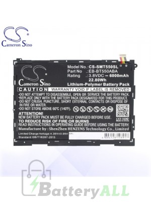 CS Battery for Samsung SM-P555Y / Galaxy Tab A Plus 9.7 SM-P351 Battery TA-SMT550SL