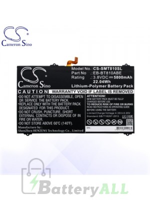 CS Battery for Samsung SM-T817P / SM-T817R4 / SM-T817T / SM-T817V Battery TA-SMT810SL